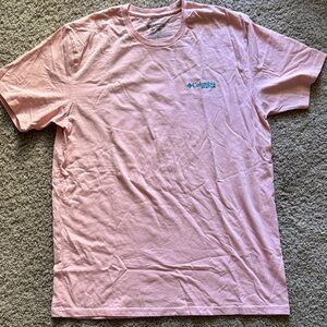 Columbia Men's Light Pink Short Sleeve Tee